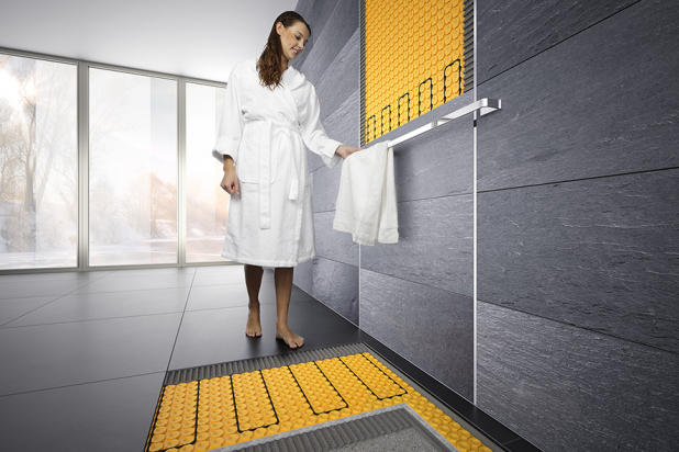 sistema elettrico di benessere bagno sia per pavimento che per rivestimento